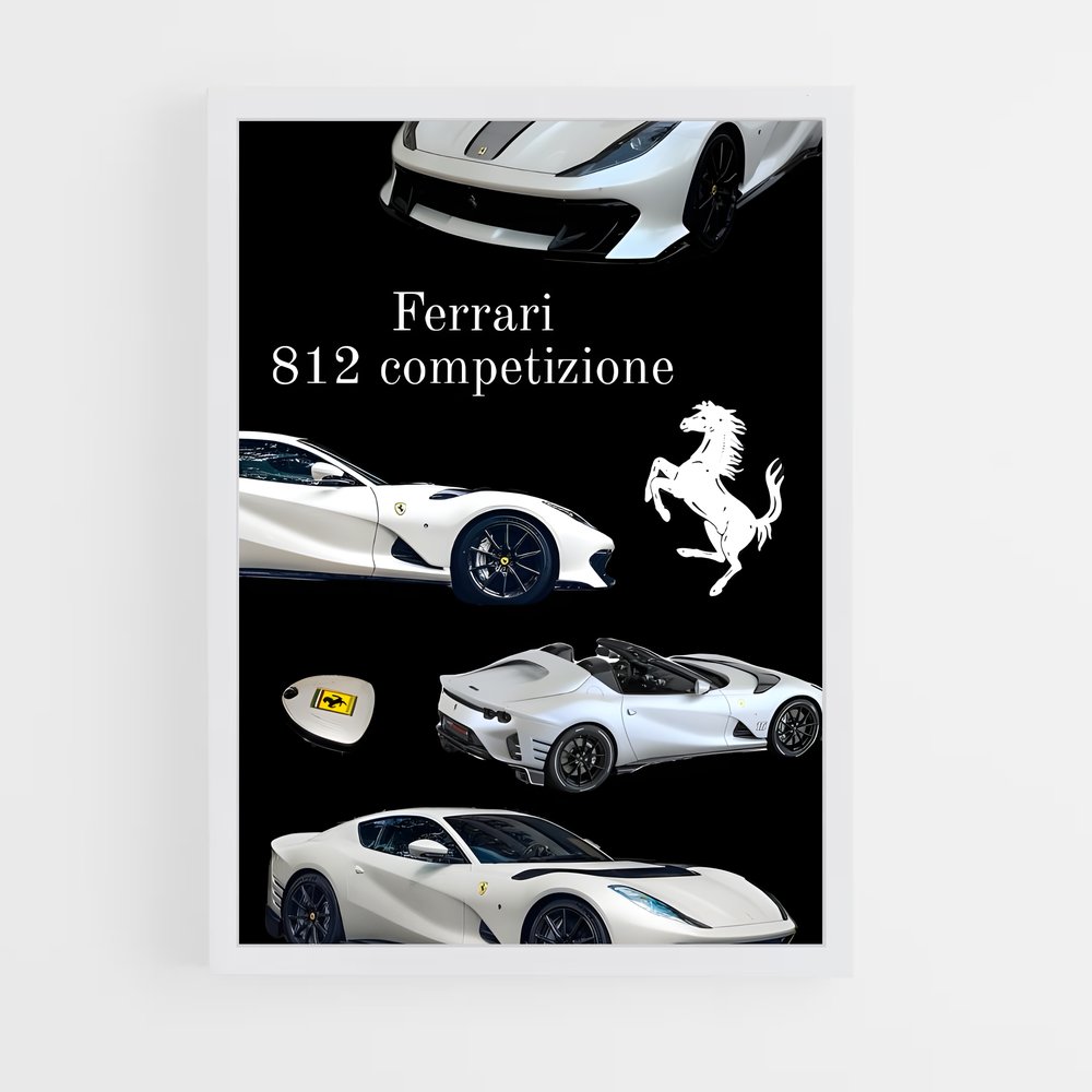 Poster Évolution Ferrari (vue 3)